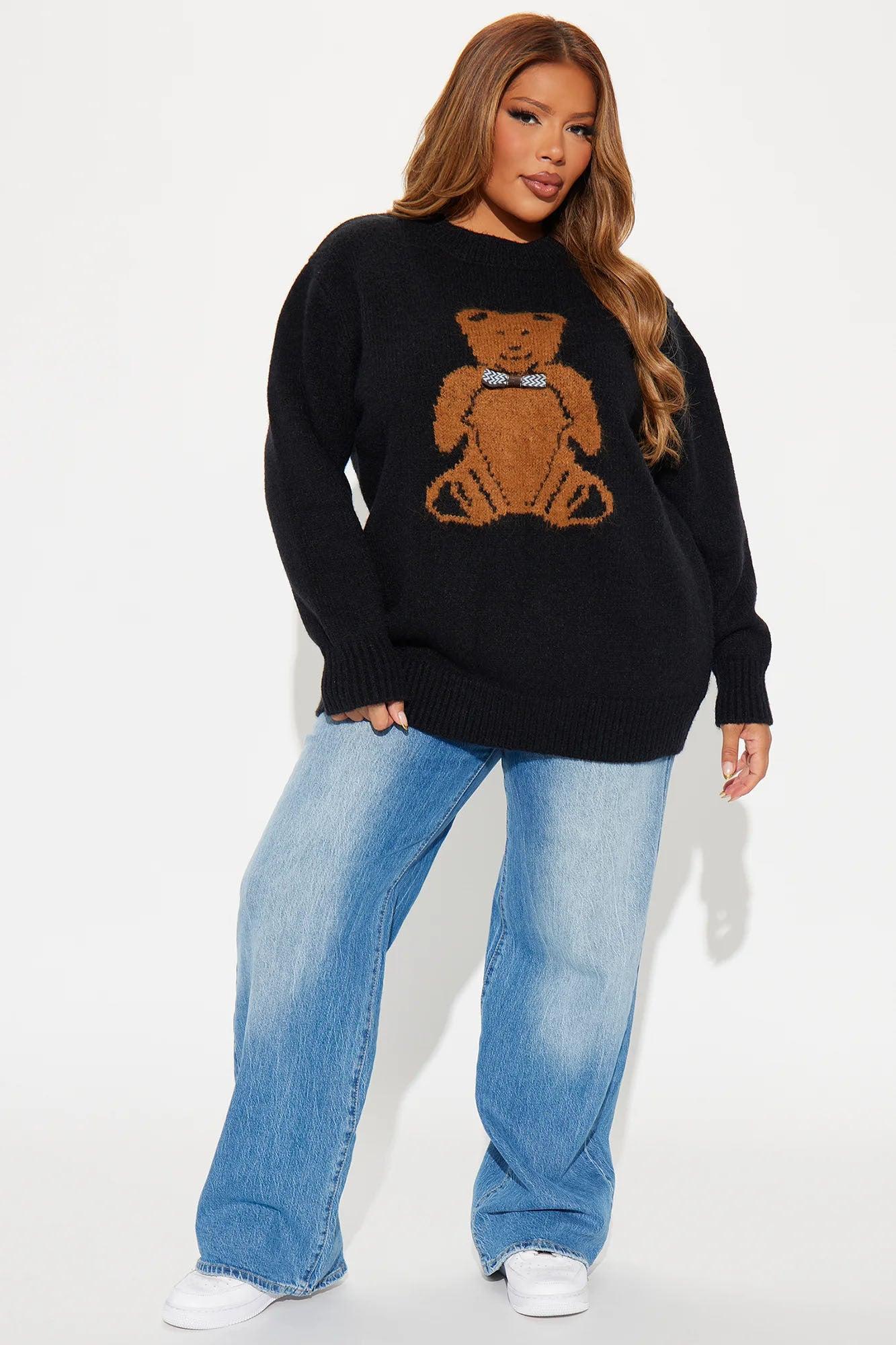 Boss Bear Sweater - Black/Brown Product Image