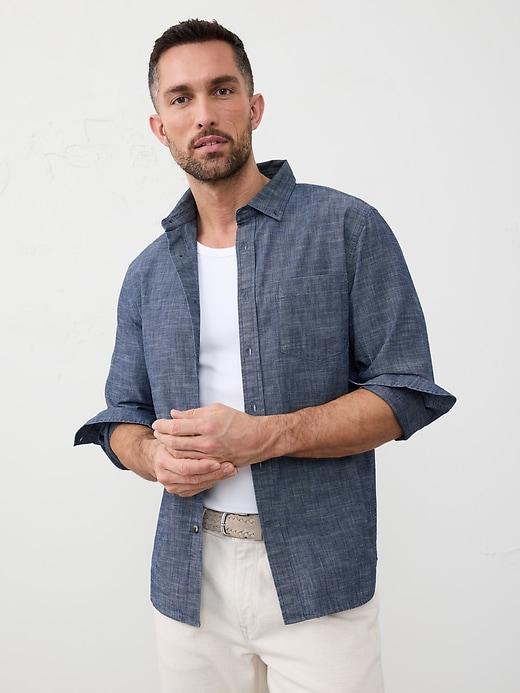 Slim Cotton Shirt Product Image