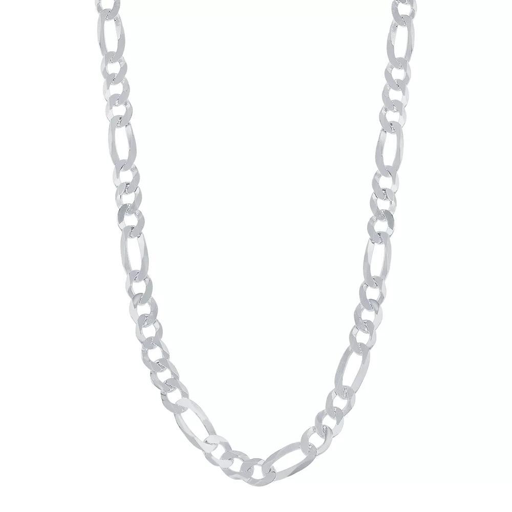 Sterling Silver Figaro Chain, Men's, Size: 24" Product Image