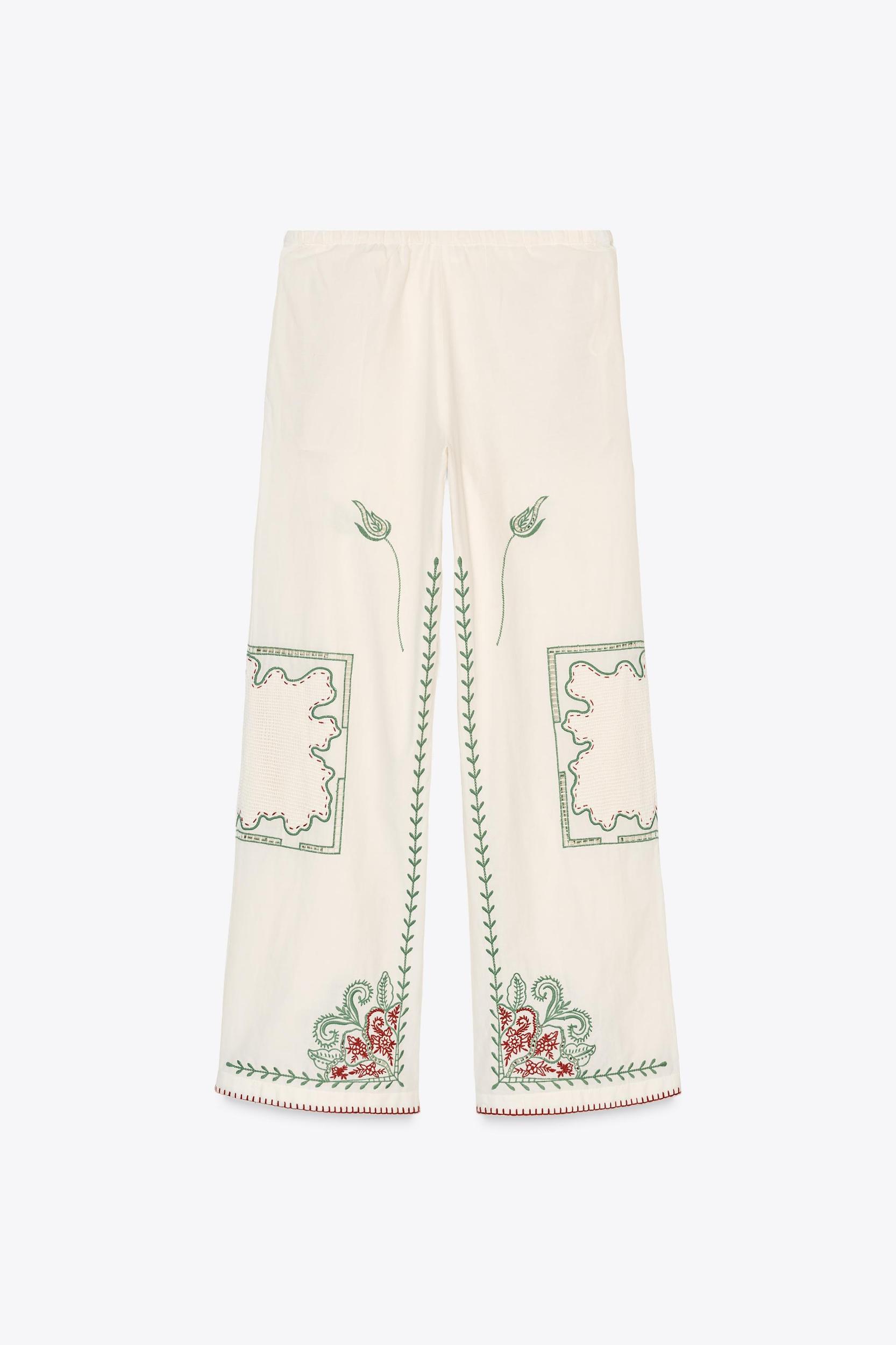 ZW COLLECTION EMBROIDERED PANTS Product Image
