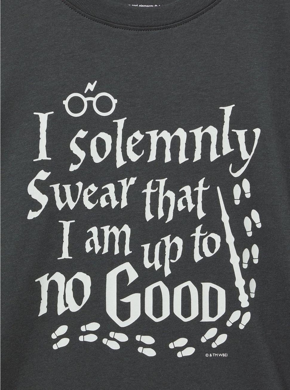 Harry Potter Solemnly Swear Oversized Cotton Crew Tee Product Image
