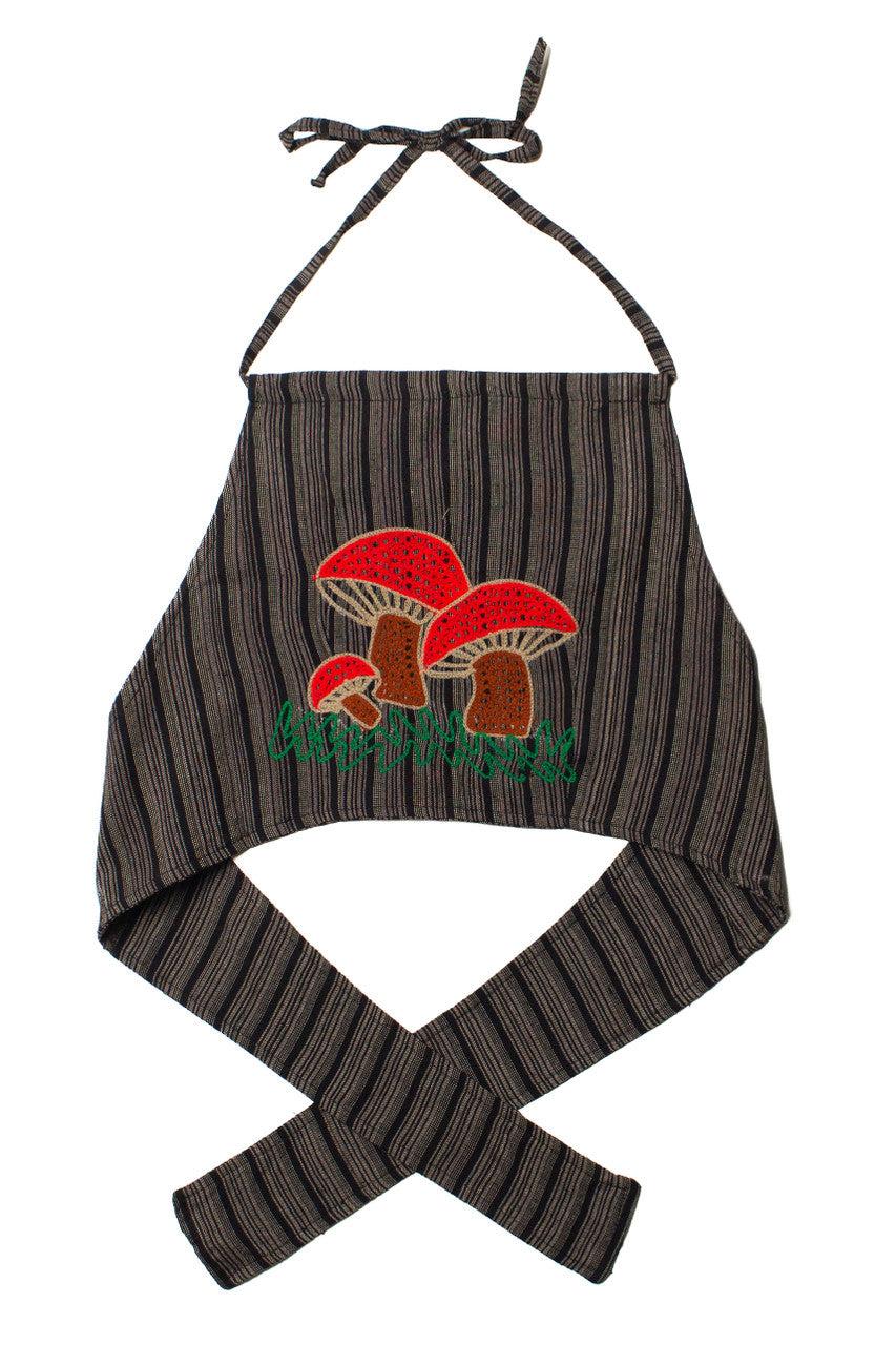 Woven Mushroom Halter Top Product Image
