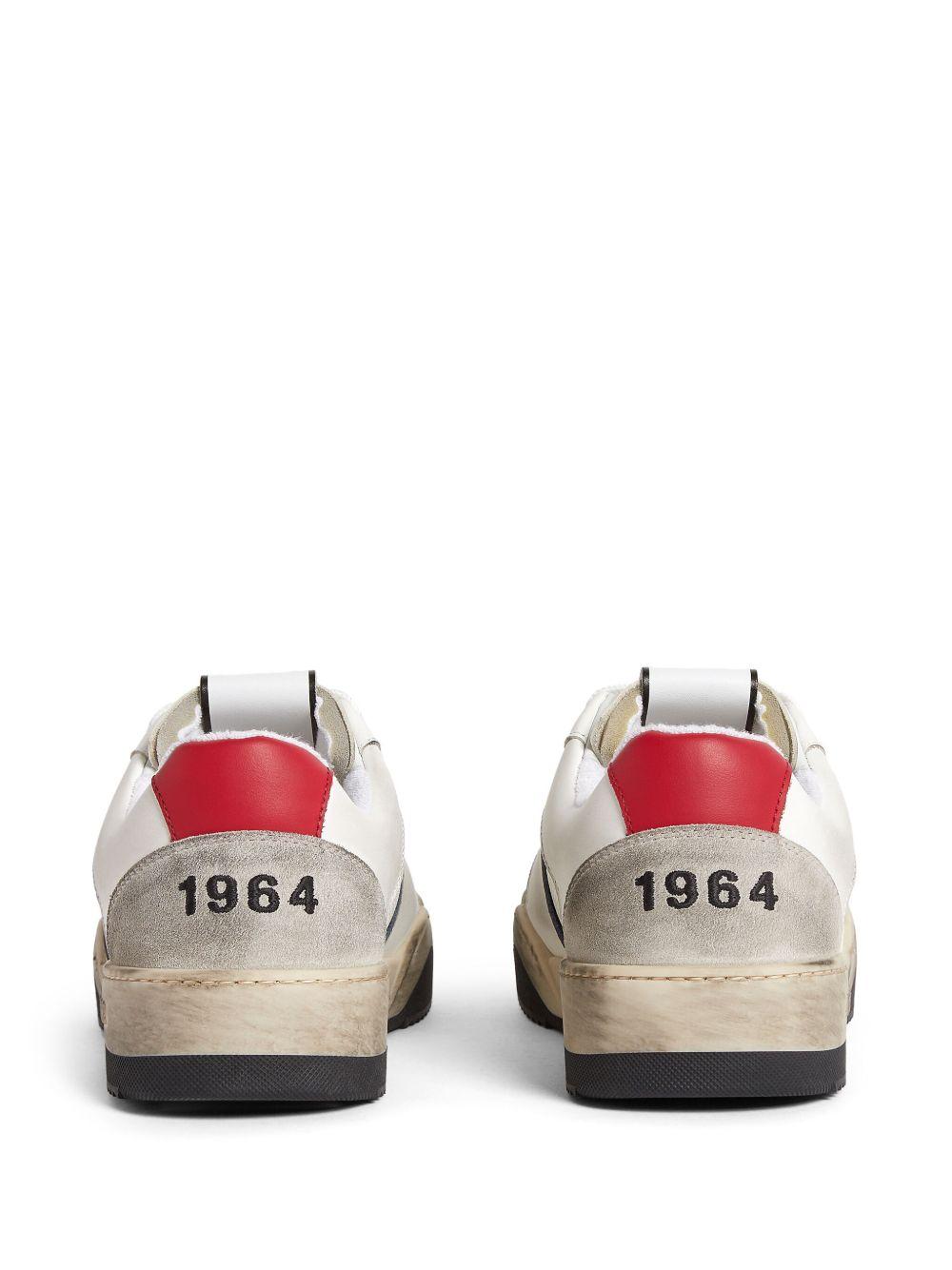 Skate distressed lace-up sneakers Product Image