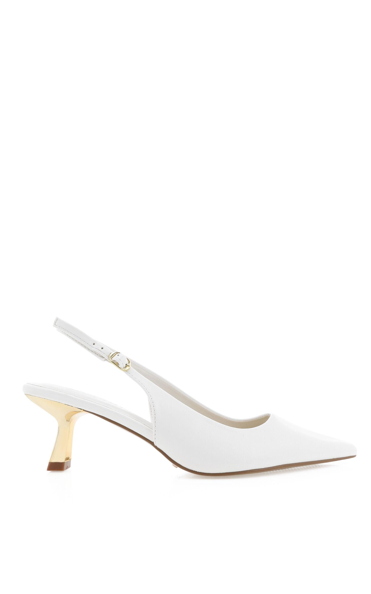 Billini - Anaya Heels in White Shine Gold Product Image
