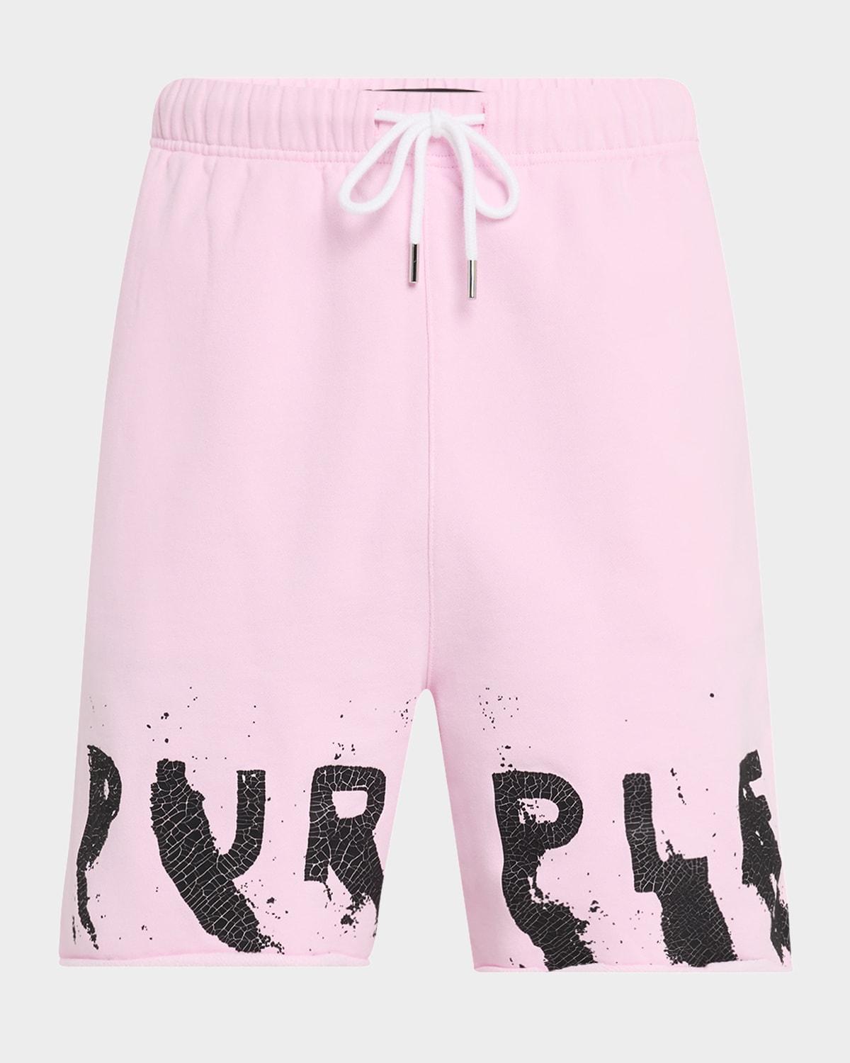 Men's Painted Wordmark Sweat Shorts Product Image