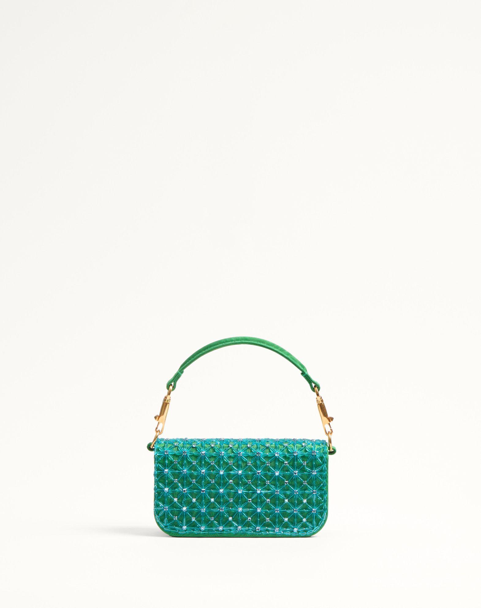 Valentino Garavani Locò Small Shoulder Bag Embroidered With Jewel Logo Product Image