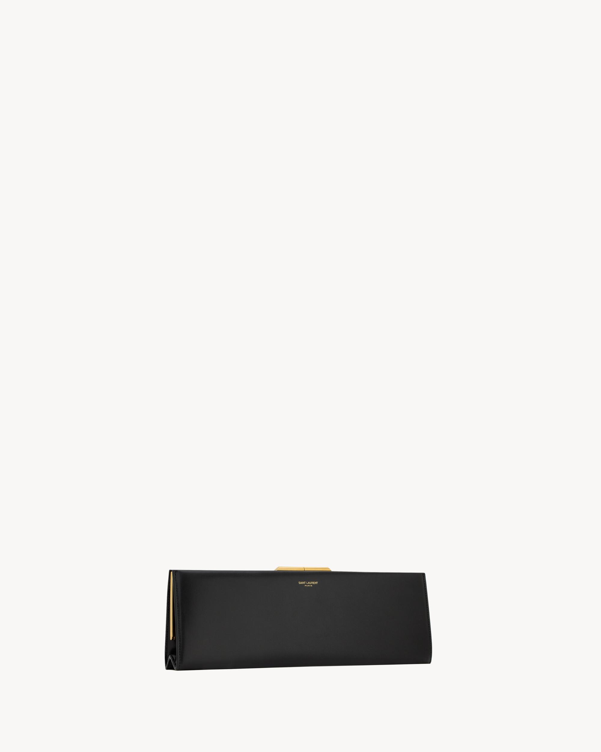 MIDNIGHT large clutch in smooth leather Product Image