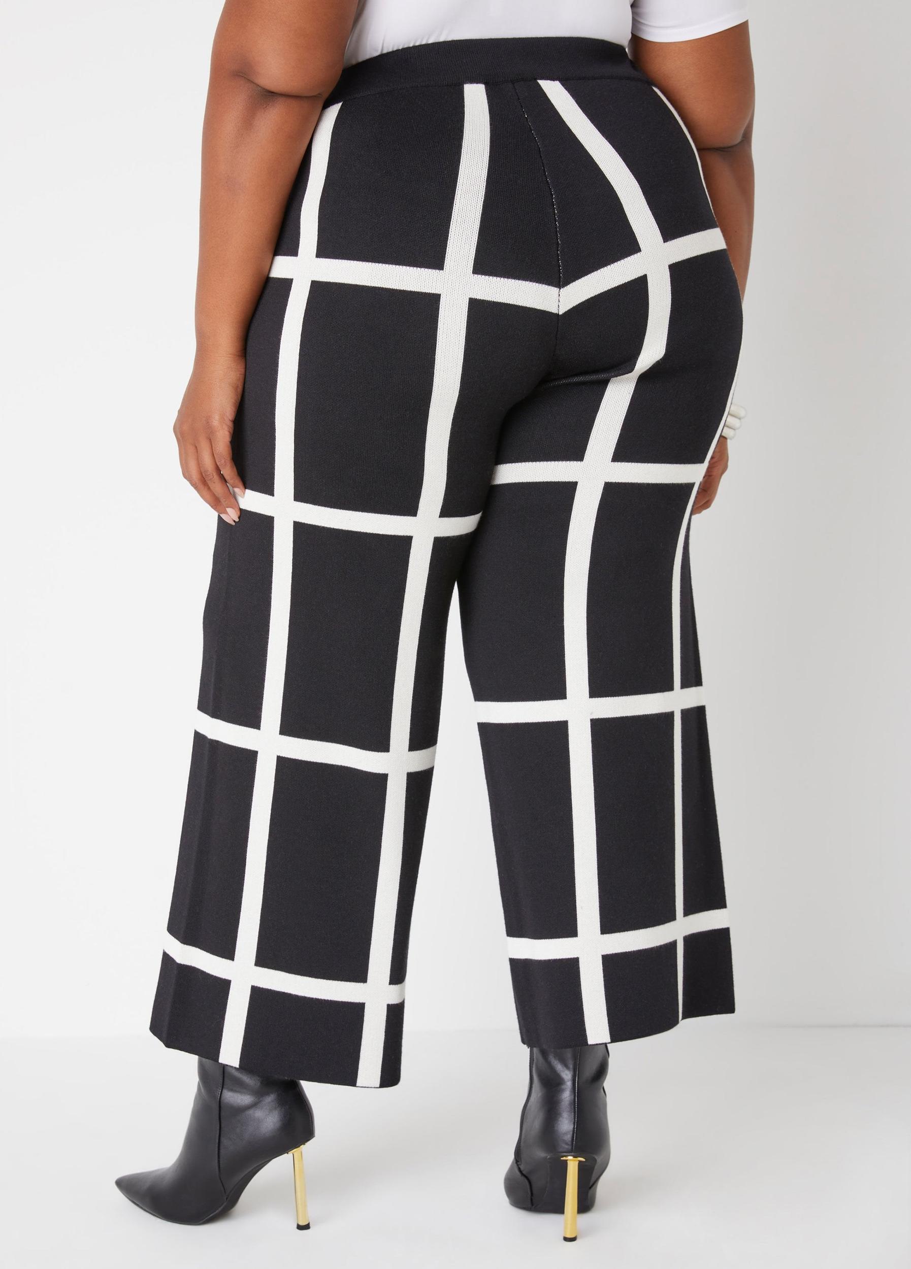 Windowpane Sweater Pants Product Image