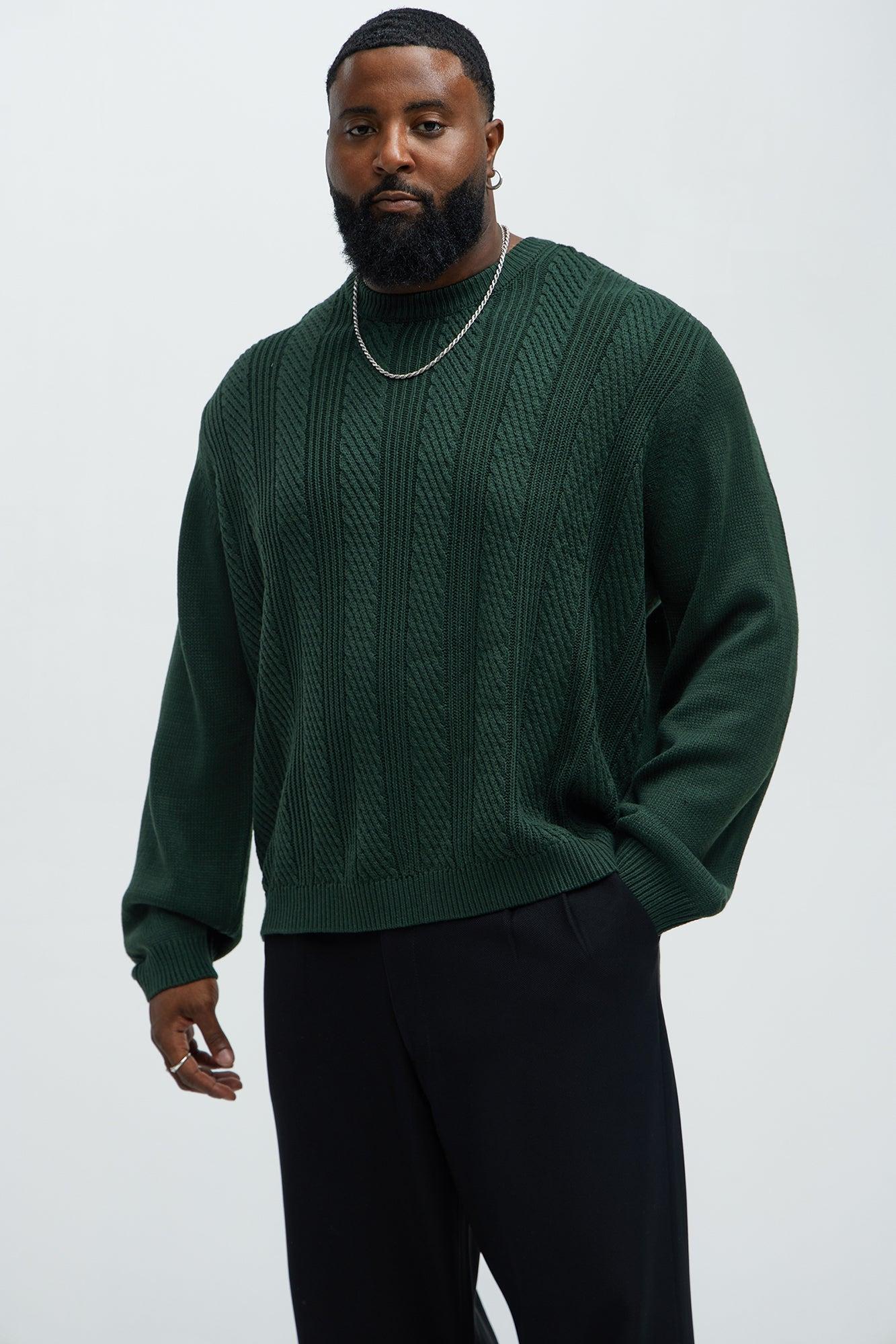 All Night Long Crewneck Sweater - Green Product Image