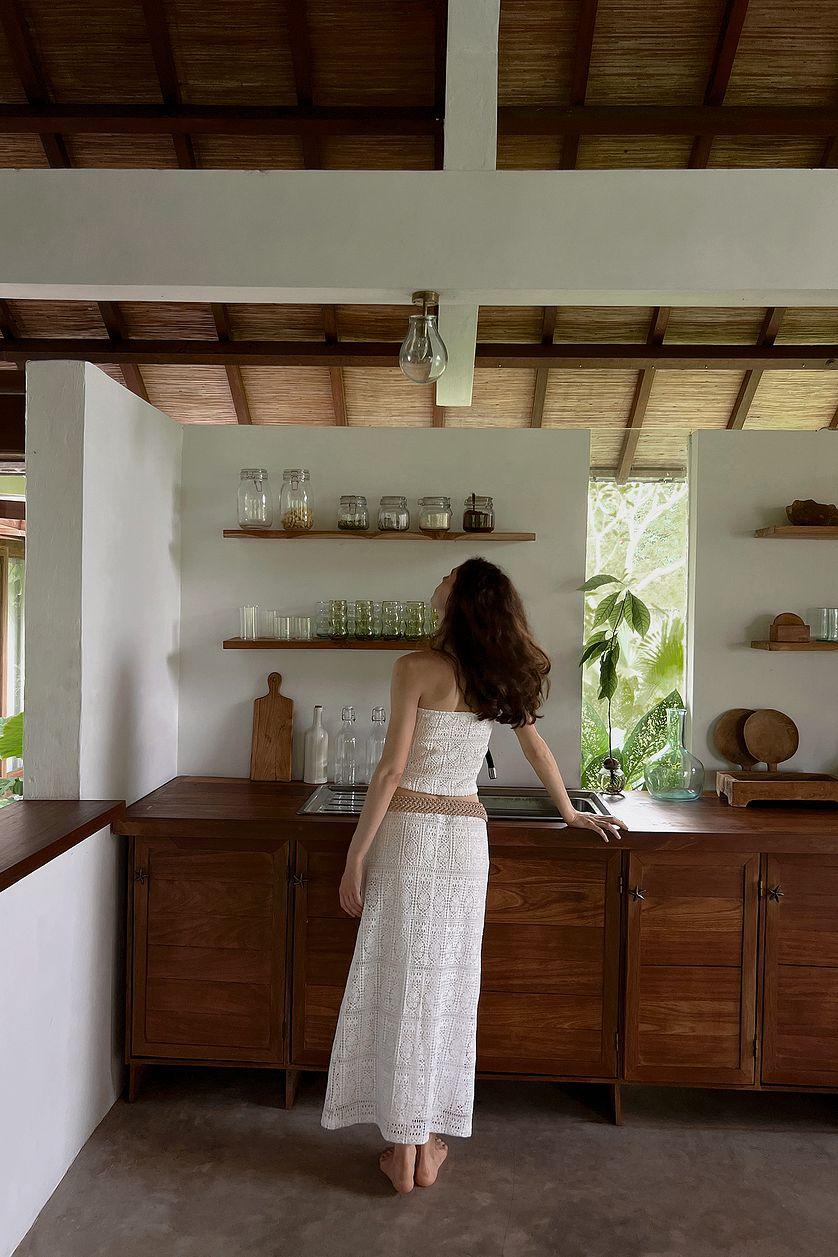 Crochet Maxi Skirt Product Image