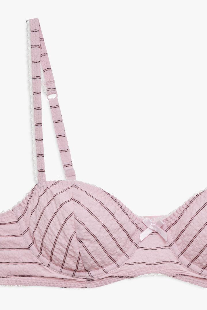 Mindy Underwire Bra — Pink Product Image