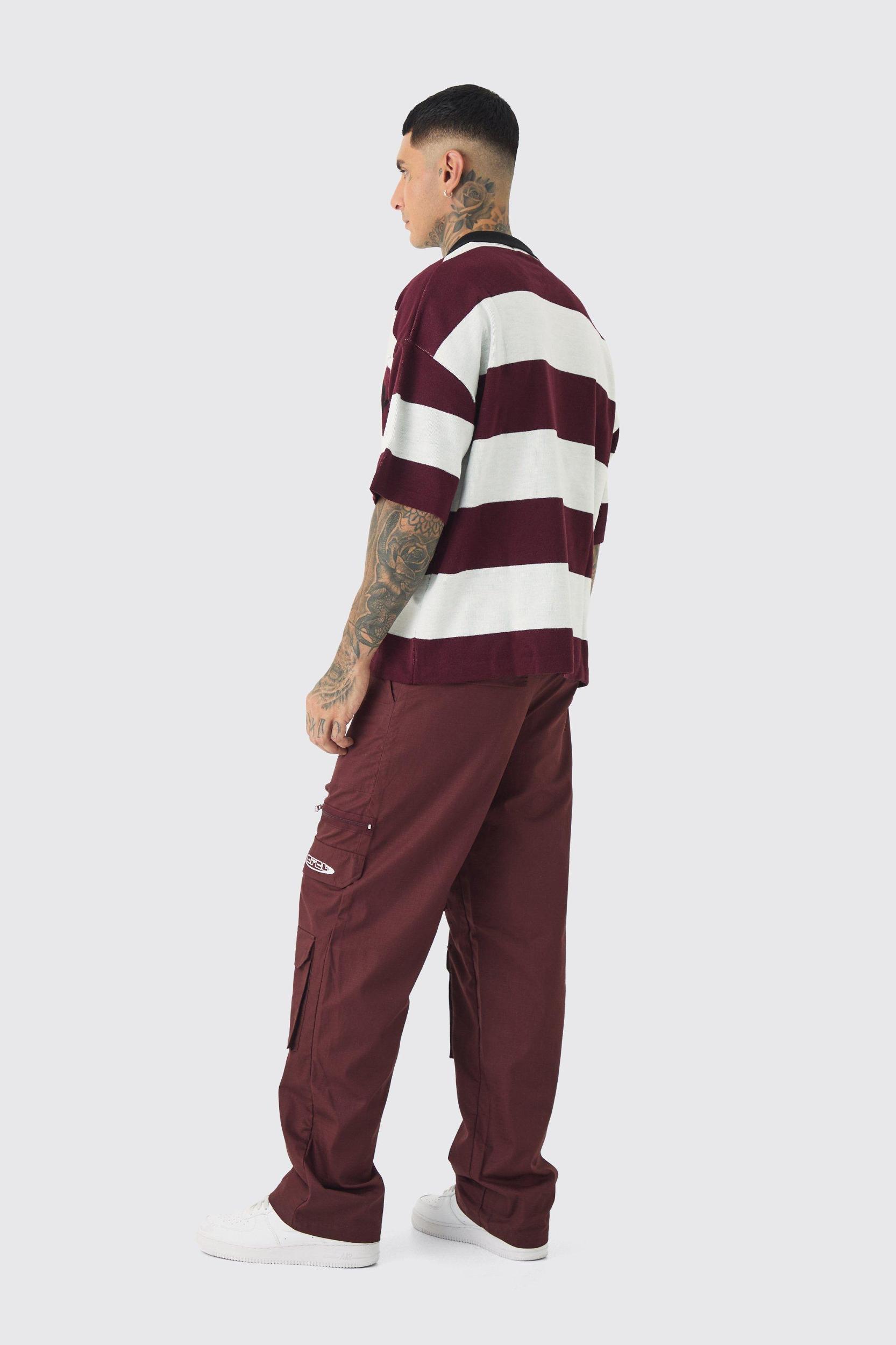 Tall Relaxed Multi Pocket Cargo Pants | boohooMAN USA Product Image