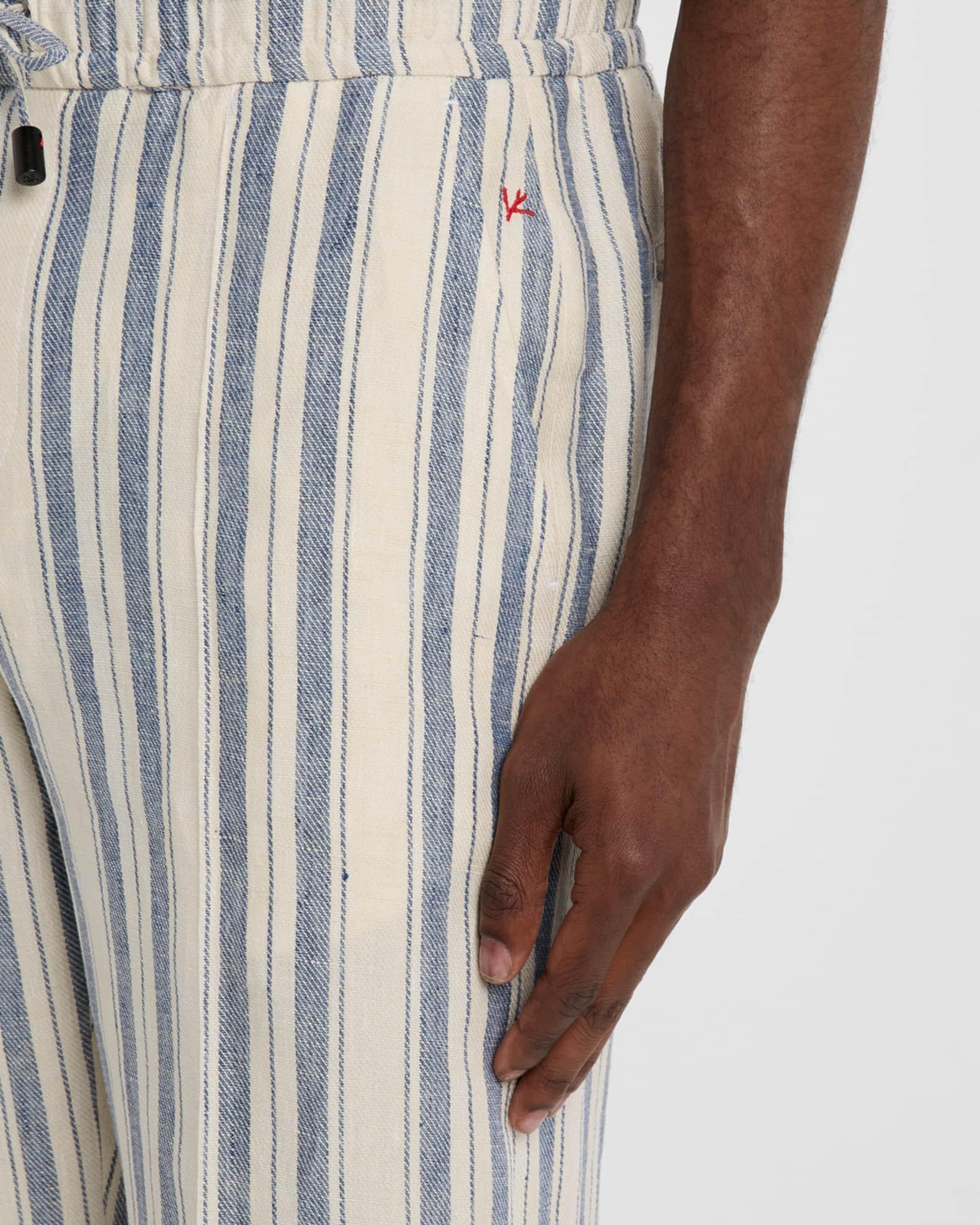 Men's Linen Multi-Stripe Pull-On Pants Product Image