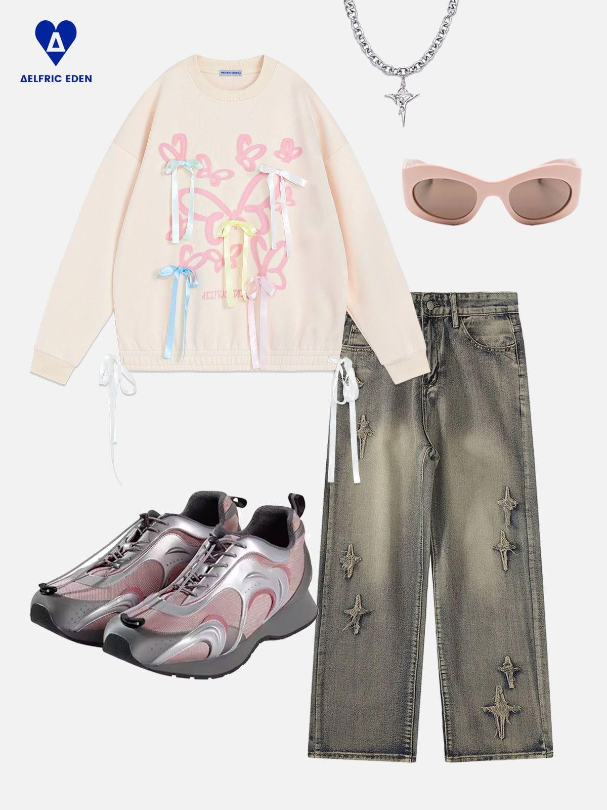 Aelfric Eden Butterfly Bow Sweatshirt Product Image