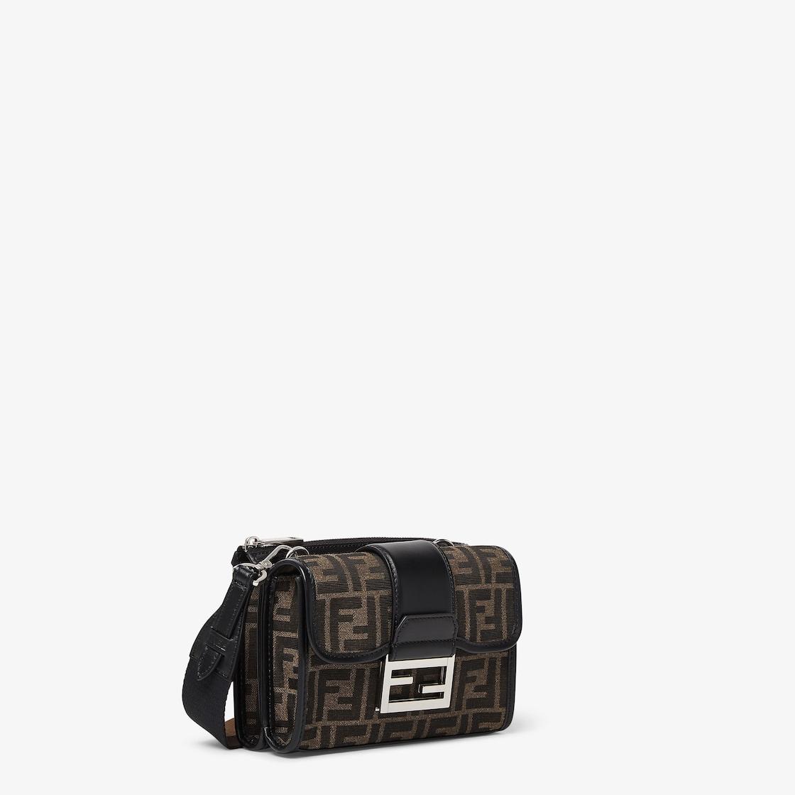Double BaguetteBrown FF jacquard bag Product Image