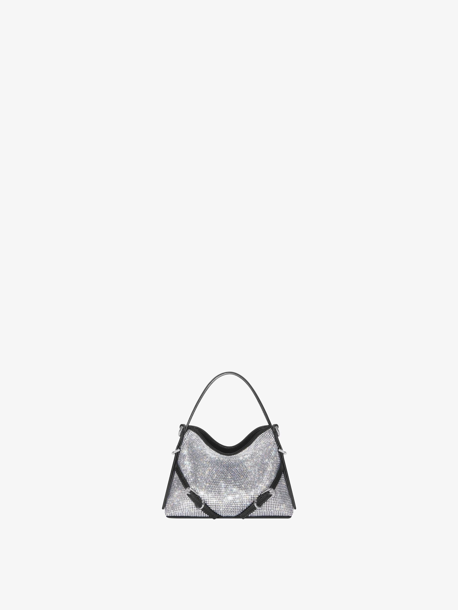 Nano Voyou bag in satin with strass Product Image