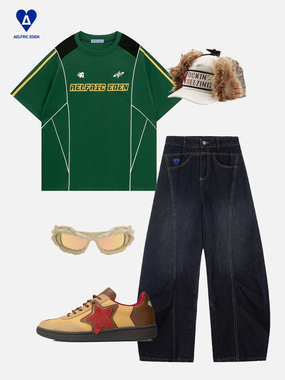 Triple Star Embroidery Star Gum Sole Skate Shoes Product Image