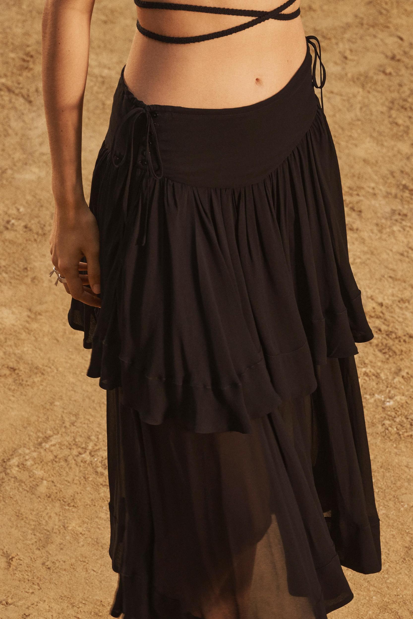 LIMITED EDITION RUFFLE MIDI SKIRT Product Image