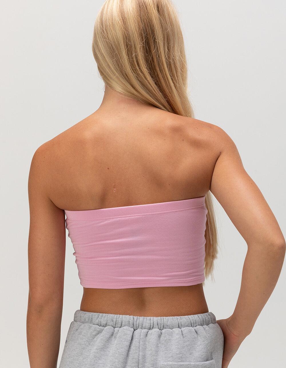 PLAYBOY Rhinestone Womens Tube Top - PINK Product Image