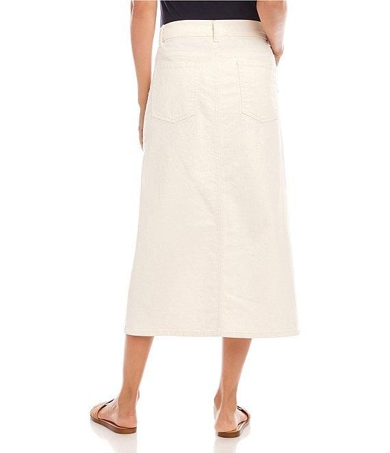 Karen Kane Stretch Denim Midi Skirt Product Image