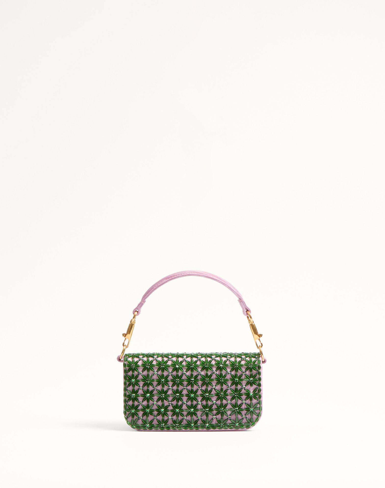 Valentino Garavani Locò Small Shoulder Bag Embroidered With Jewel Logo Product Image