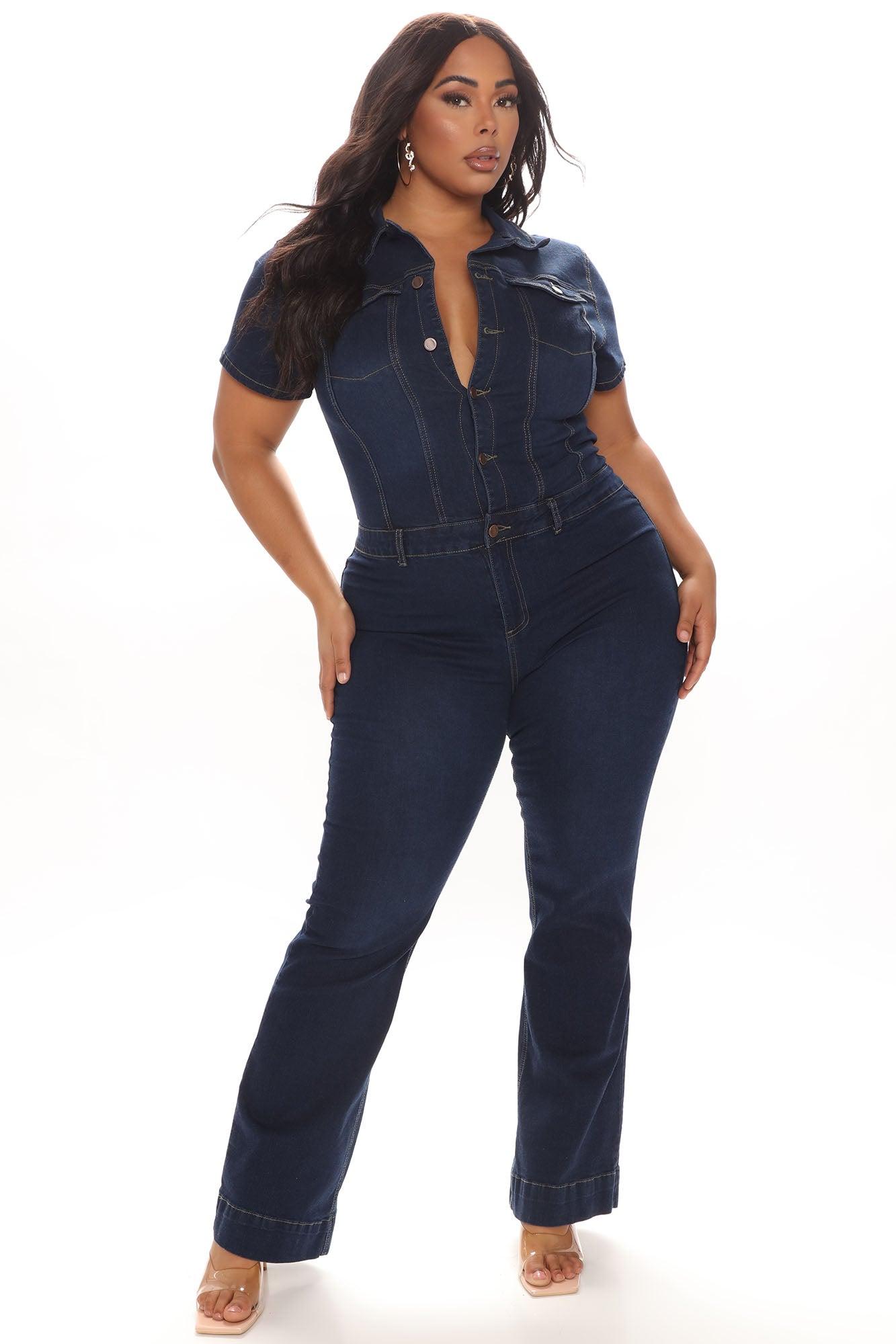 Day Dreaming Denim Jumpsuit - Denim Product Image