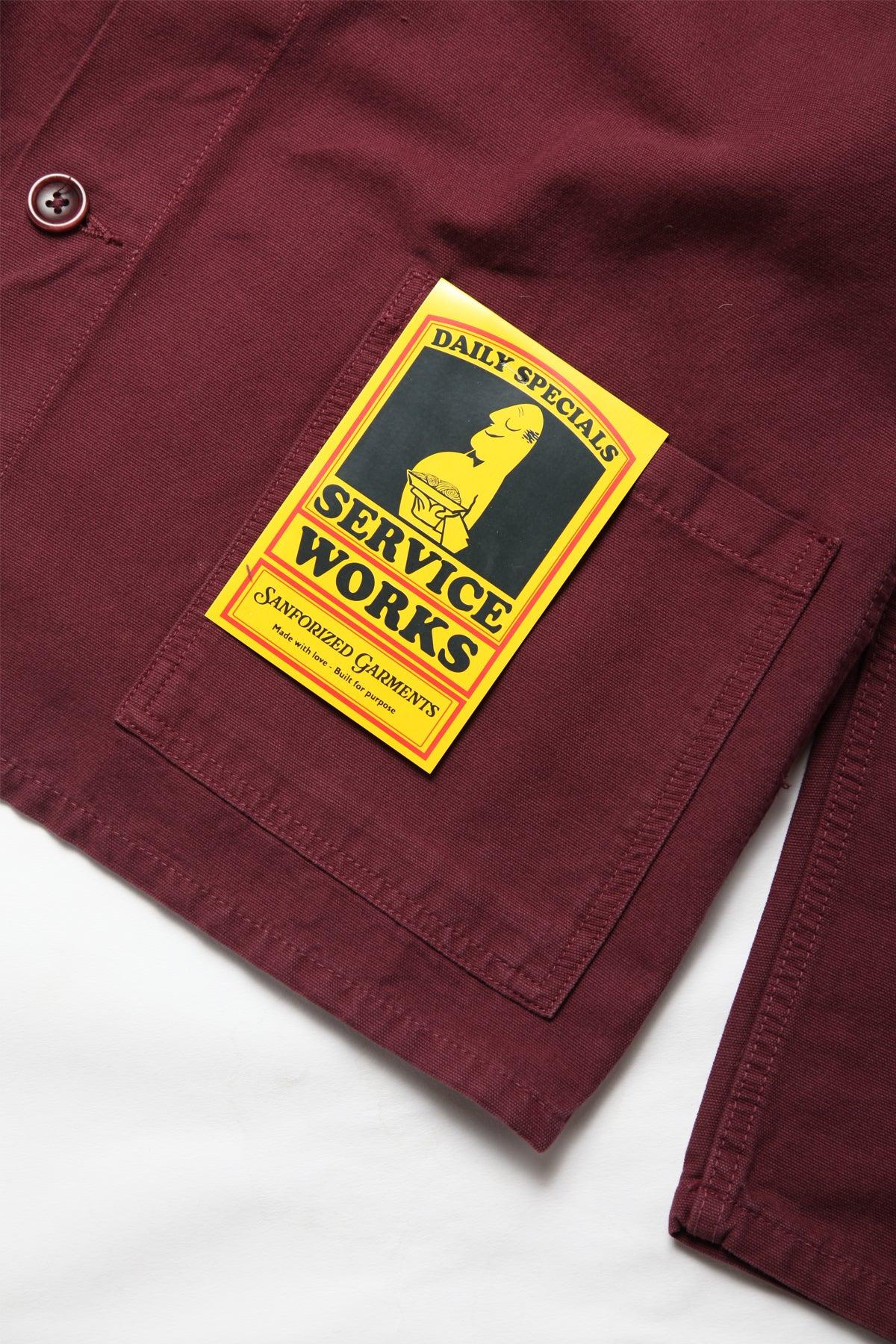 Classic Chore Shirt - Burgundy Product Image
