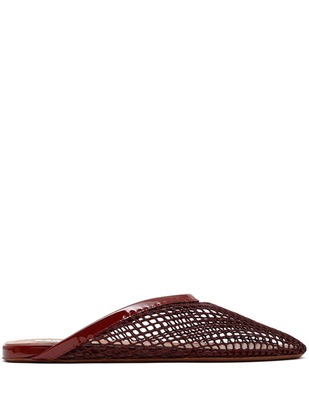 patent-leather net mules Product Image