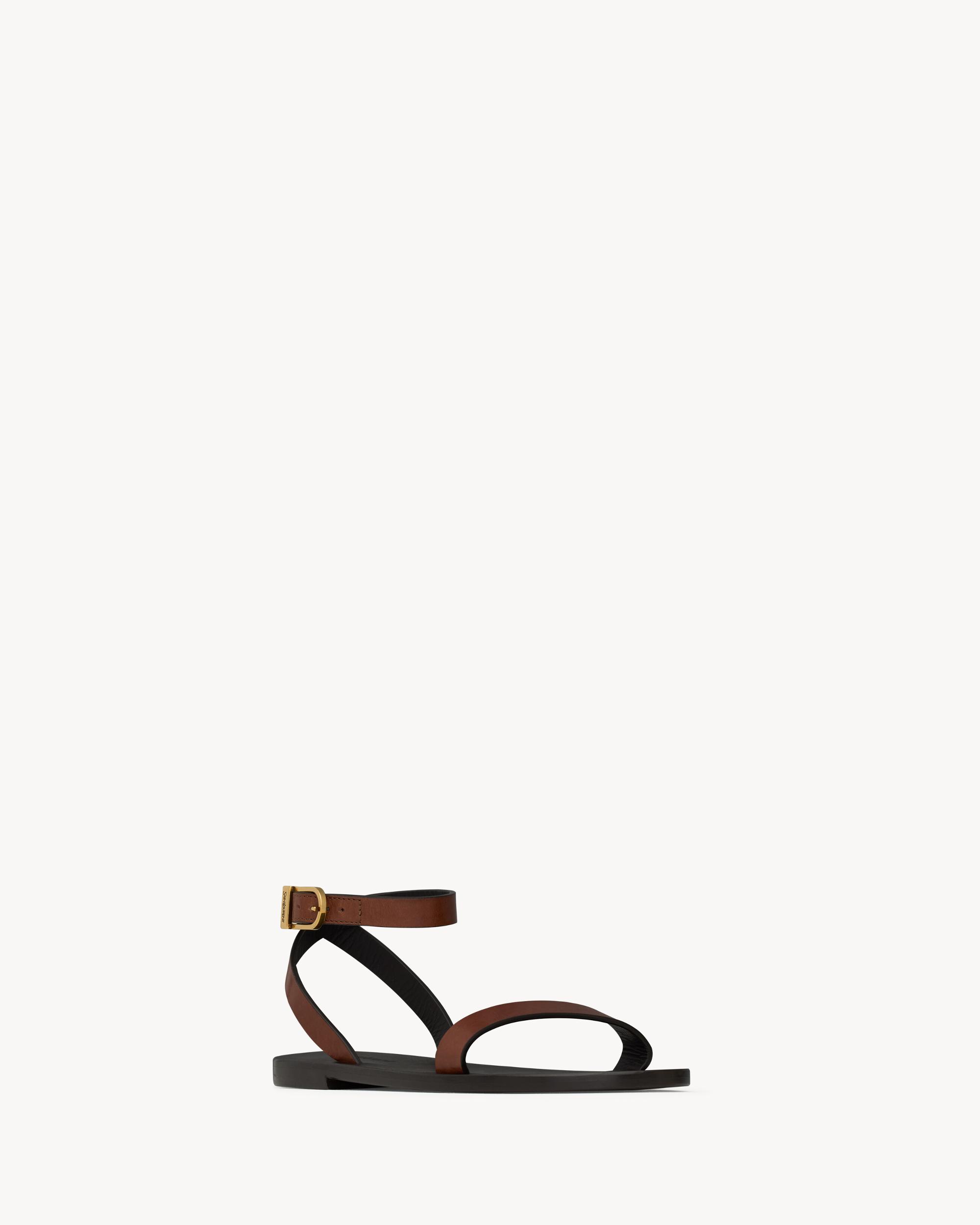 SAHARA sandals in smooth leather Product Image