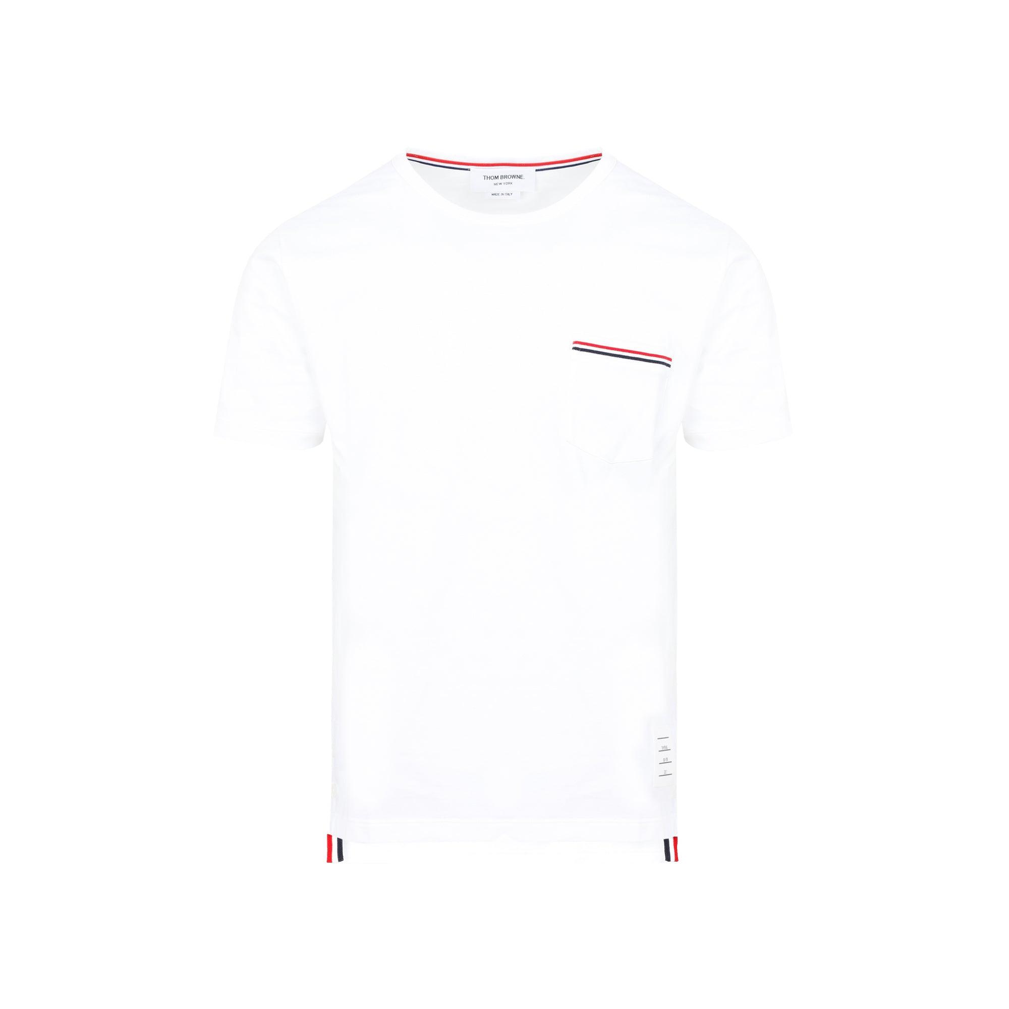 THOM BROWNE Oversized Pocket T-shirt Clothing In White Product Image
