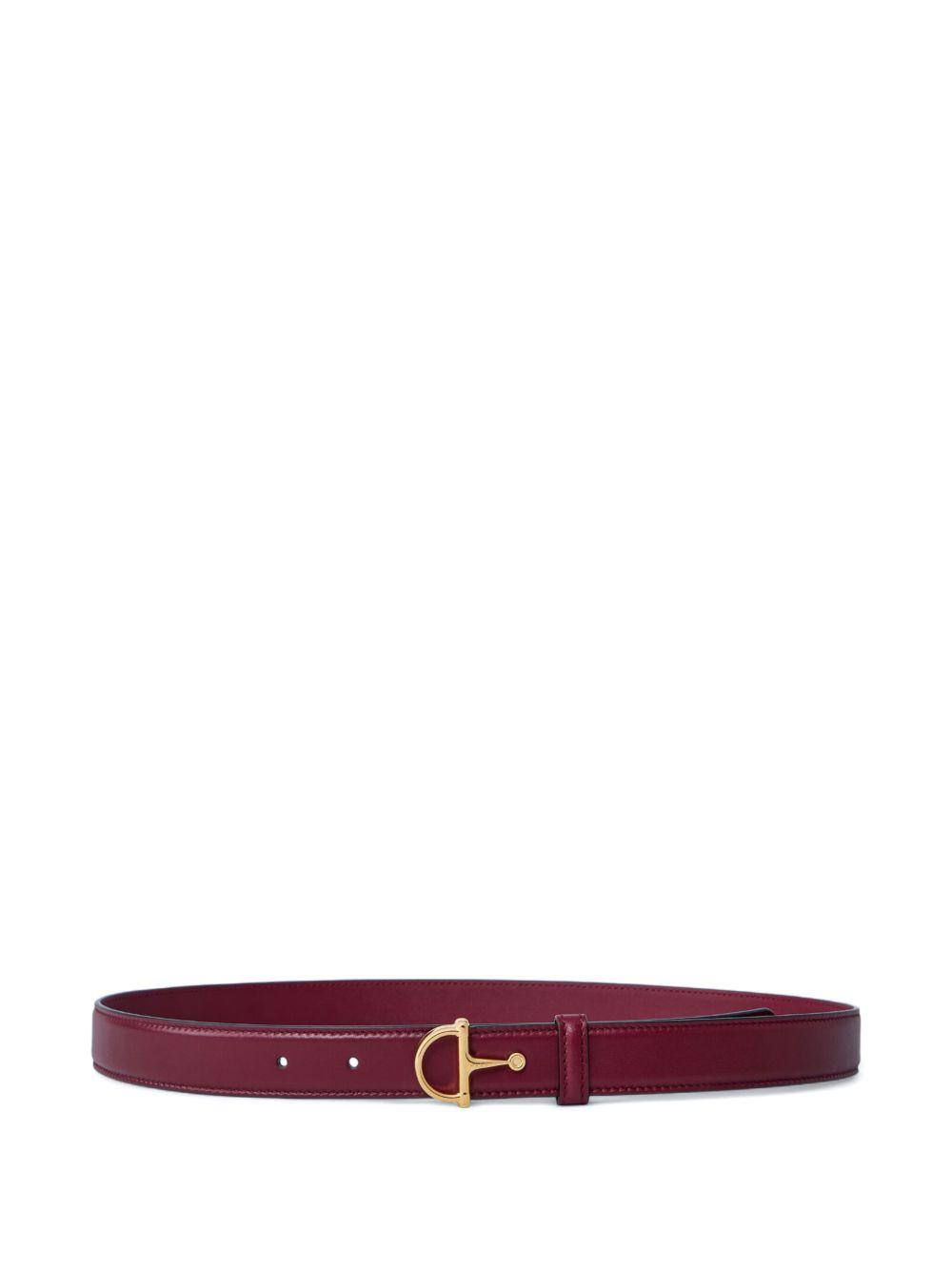 Horsebit leather belt Product Image