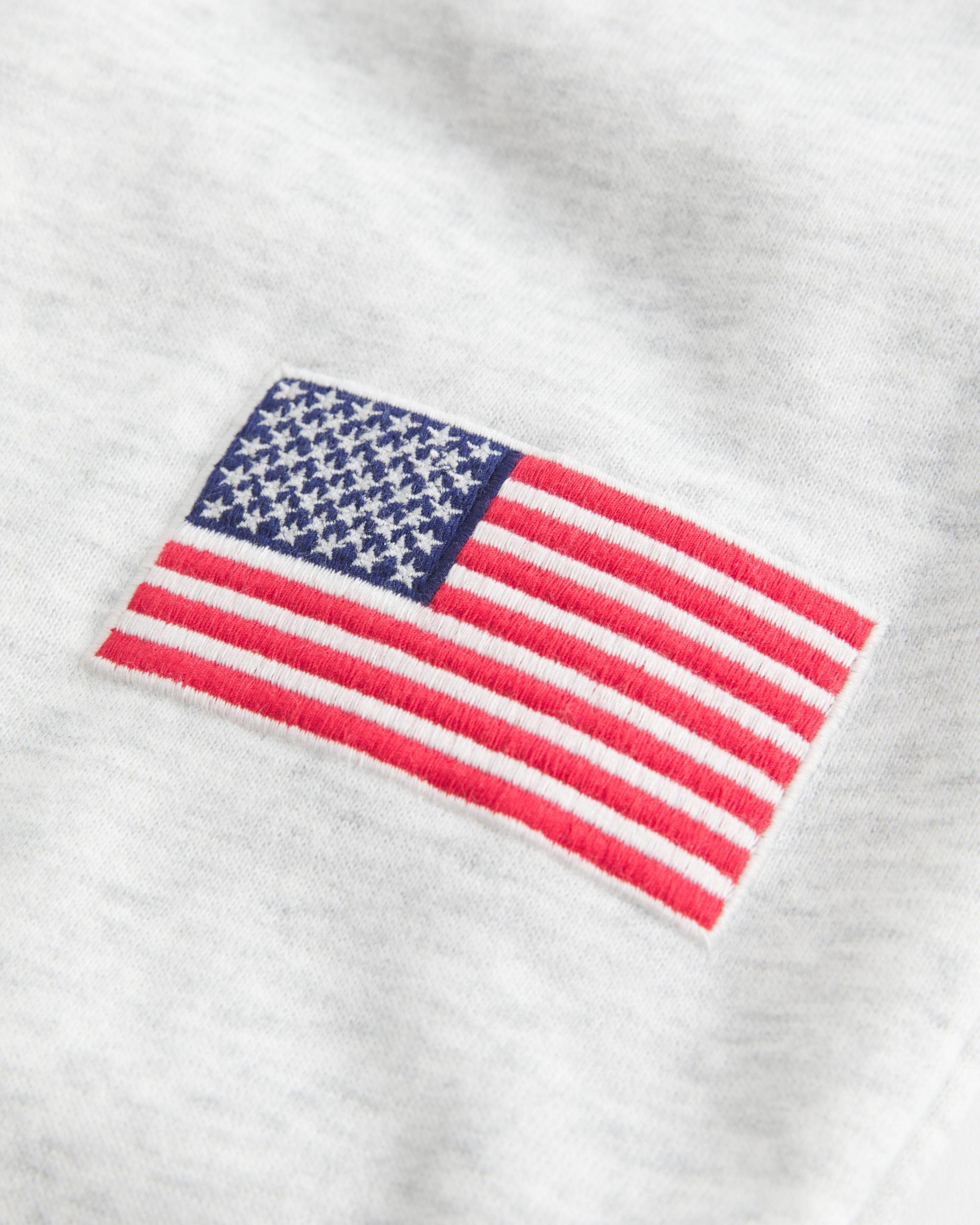 American Flag Graphic Straight Sweatpants Product Image