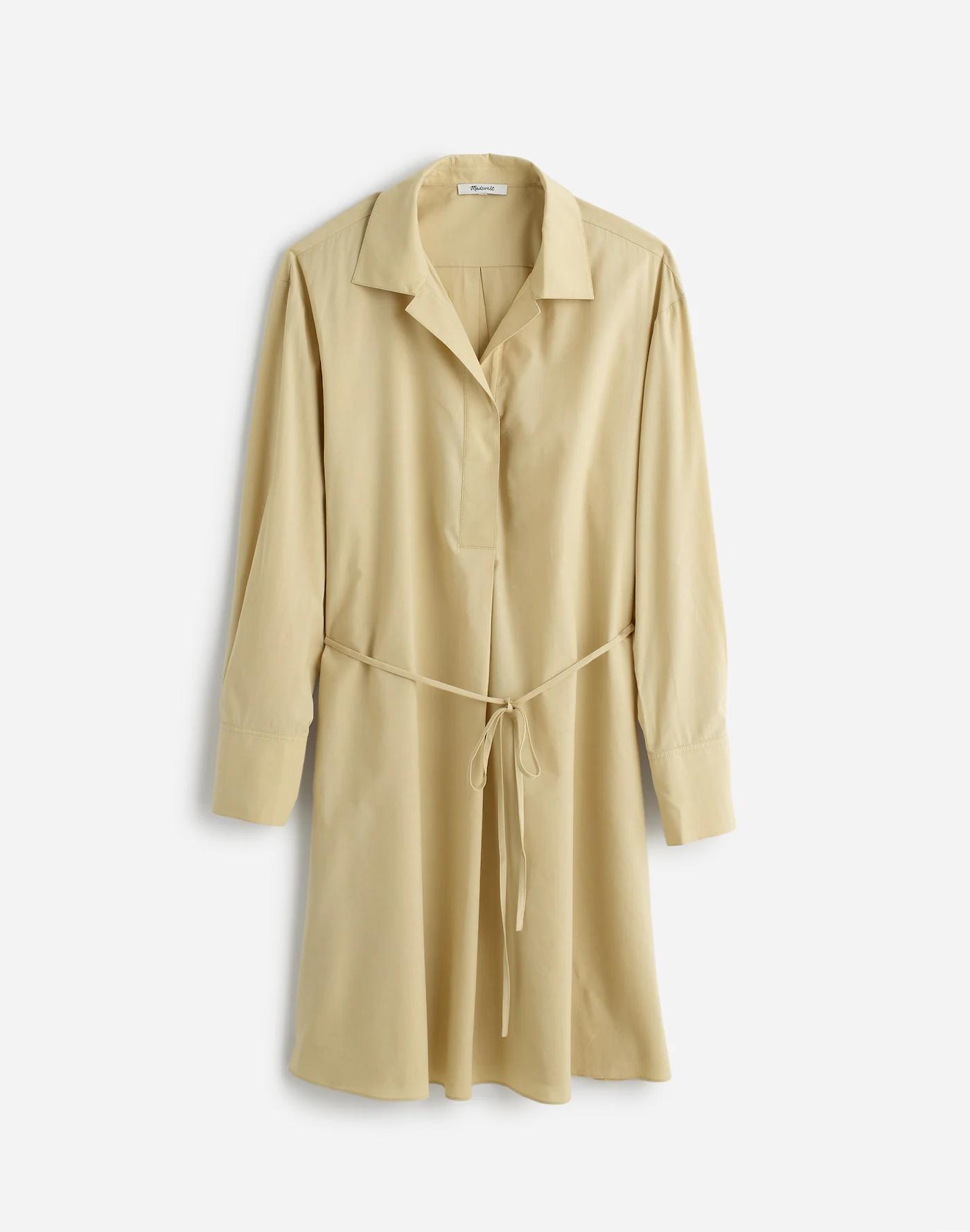 Belted Mini Shirtdress Product Image