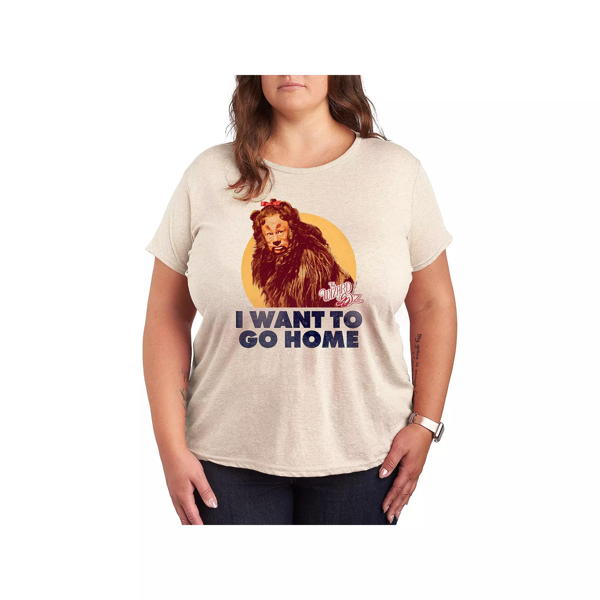 Plus The Wizard Of Oz Lion Home Graphic Tee, Women's,  Product Image