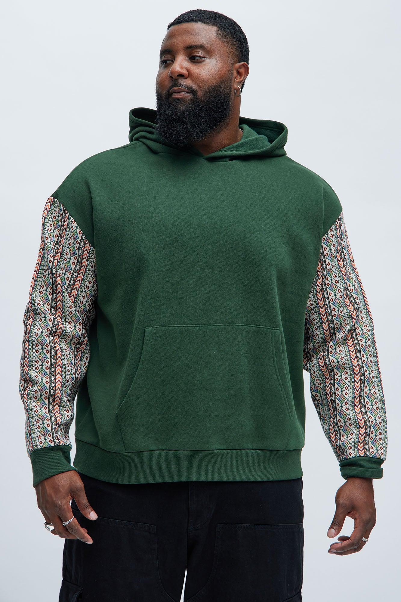 Western Imperial Tapestry Hoodie - Green Product Image