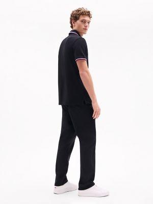 Slim Fit Stripe-Cuff Stretch Pique Polo Product Image