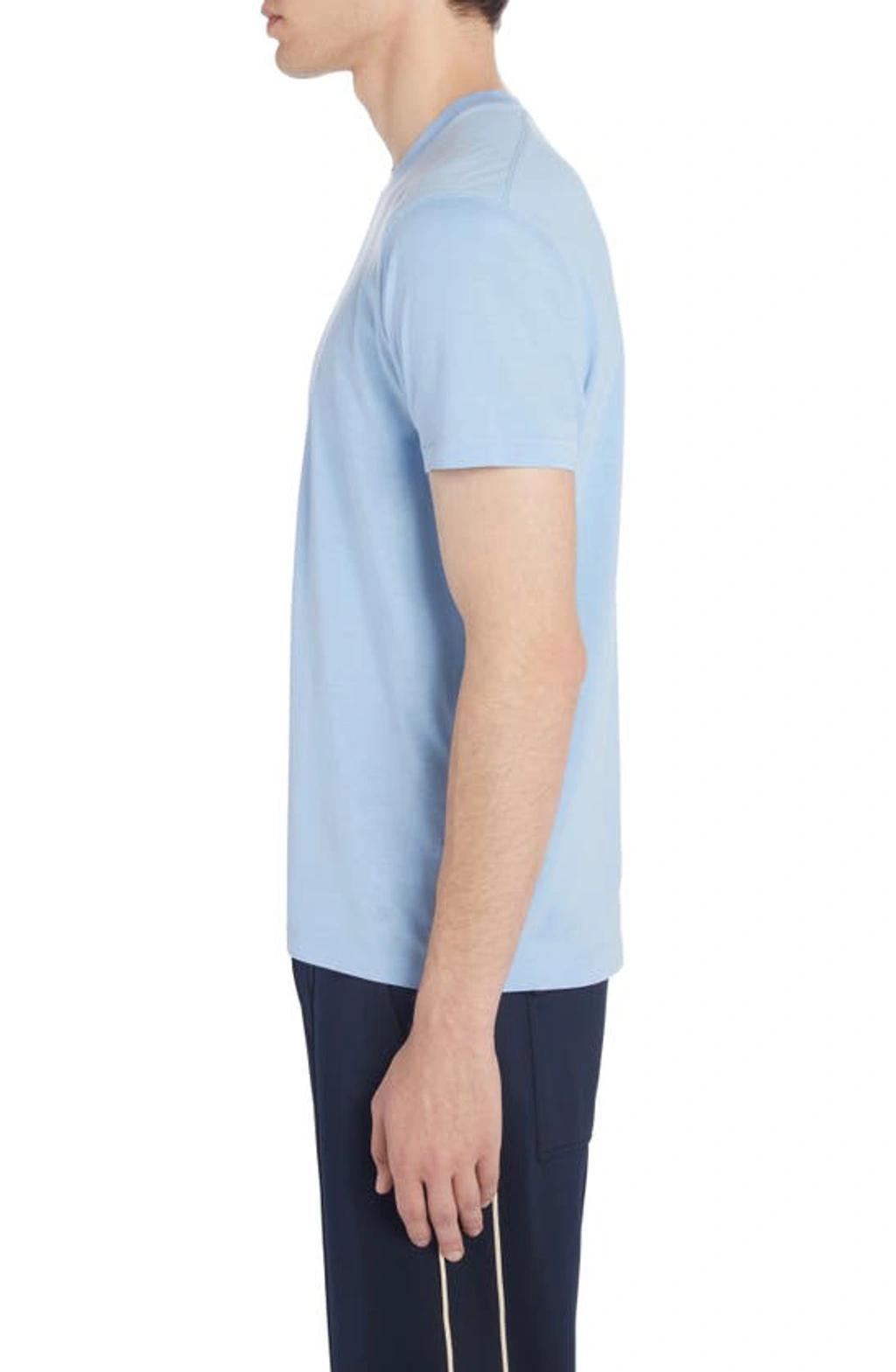 TOM FORD Classic Crewneck Short-sleeved T-shirt In Blue Product Image