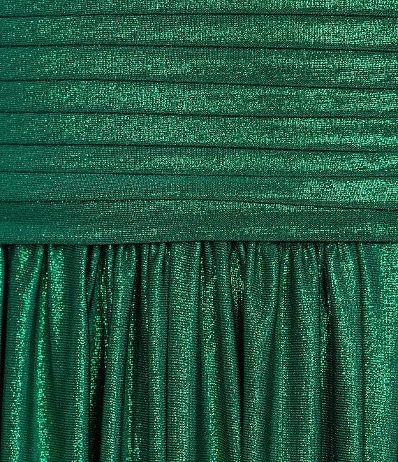 Blondie Nites Met Foil Sleeveless Cutout Dress Product Image