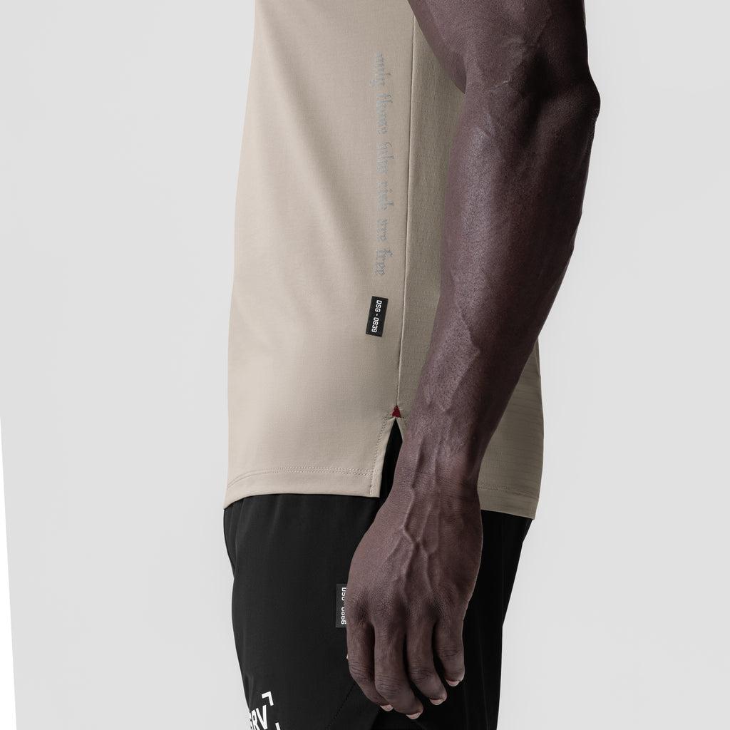 0839. 3D-Lite® 2.0 Lycra® Fitted Tee - Sand Smoke "OTWR" Product Image