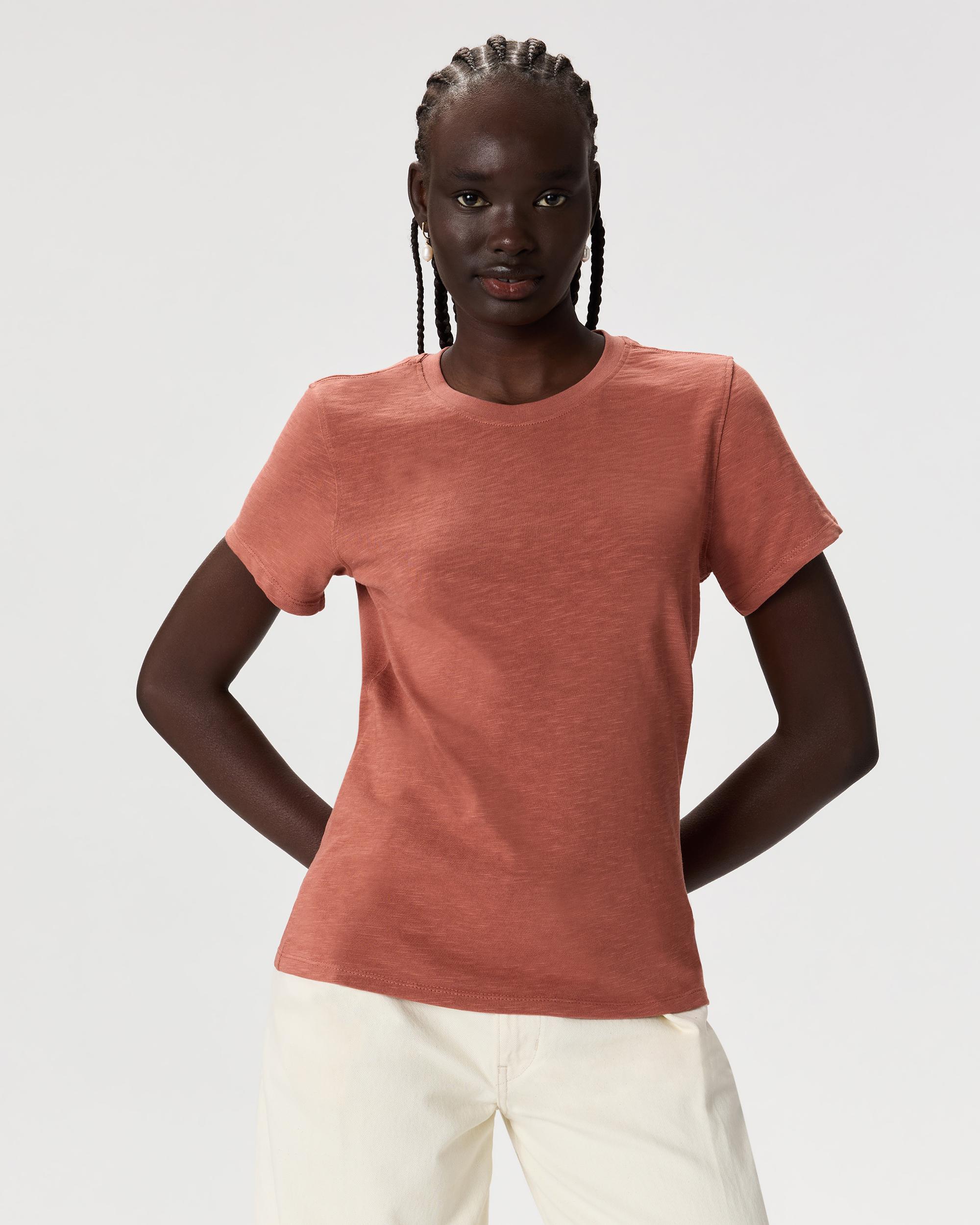 Quince | Women's Slub Crewneck T-Shirt Organic Cotton Product Image