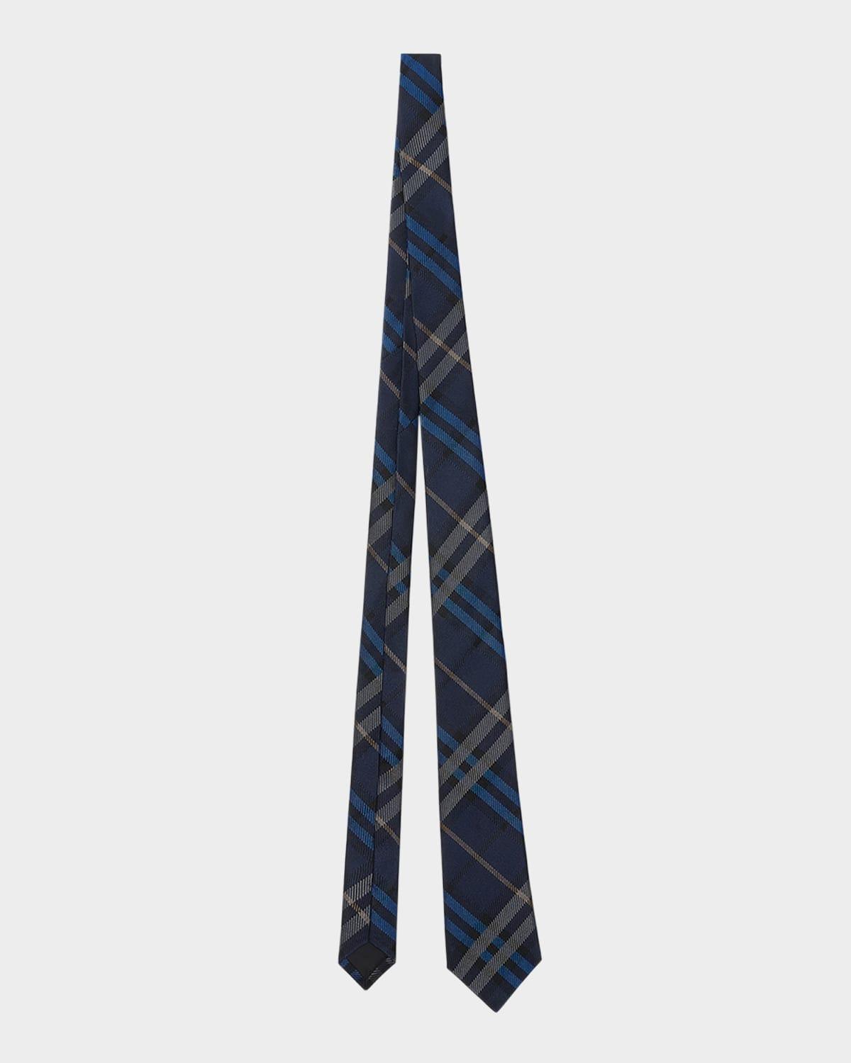 Mens Check Silk Tie Product Image