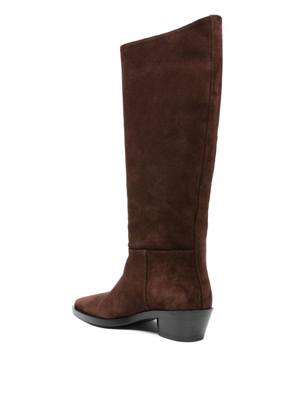 40mm suede knee-high boots Product Image