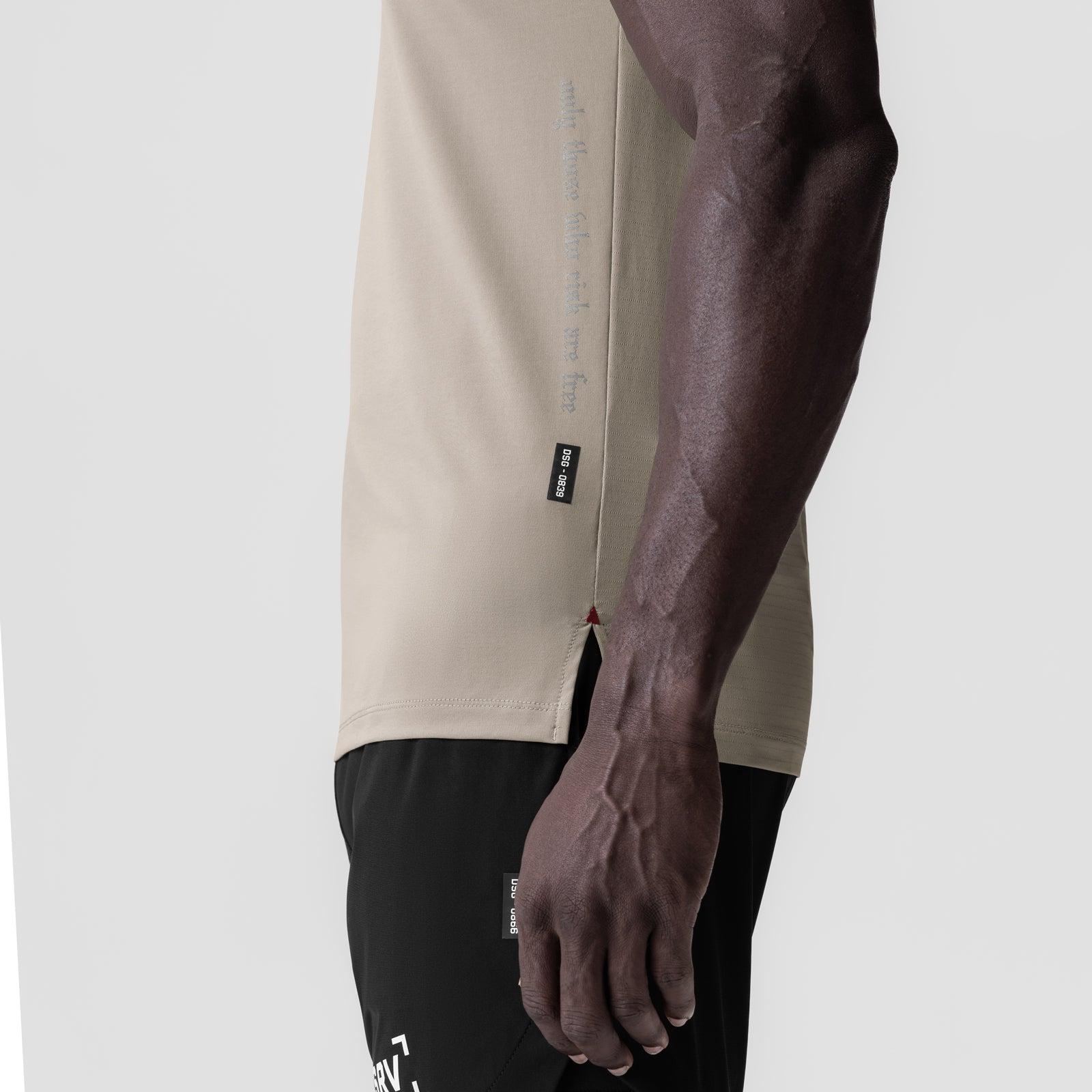 0839. 3D-Lite® 2.0 Lycra® Fitted Tee - Sand Smoke "OTWR" Product Image