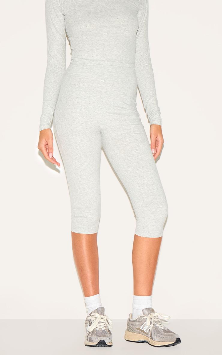 Ash Grey Sculpt Pedal Pusher Leggings Product Image