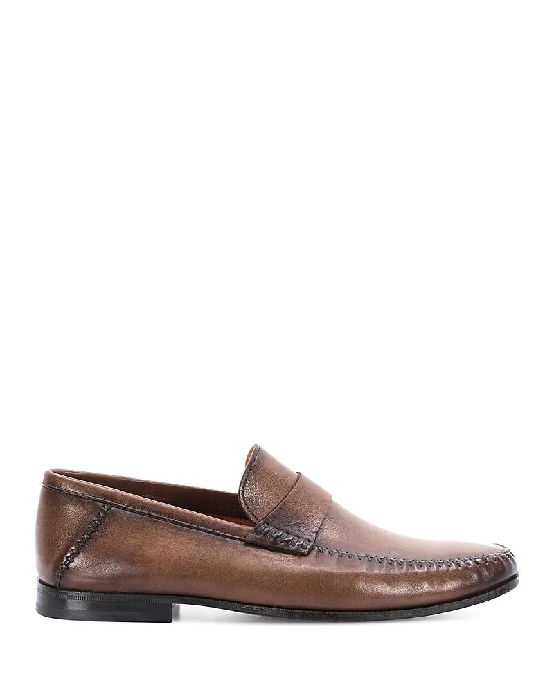 Mens Paine Leather Moccasin Loafers Product Image