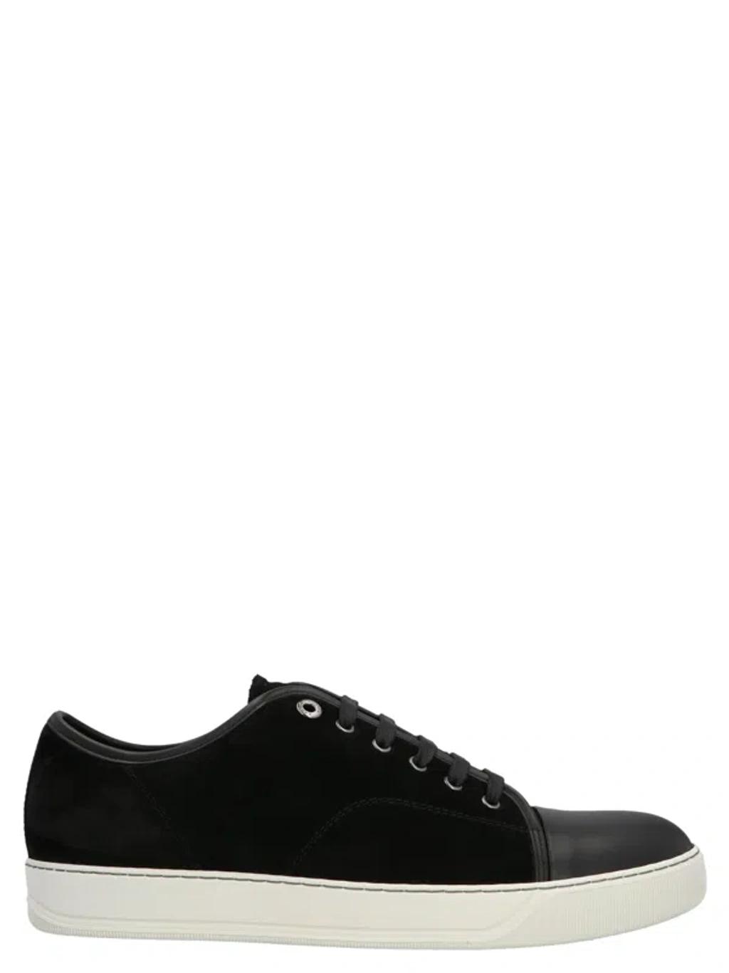 Black DBB1 Suede & Patent Leather Sneakers Product Image