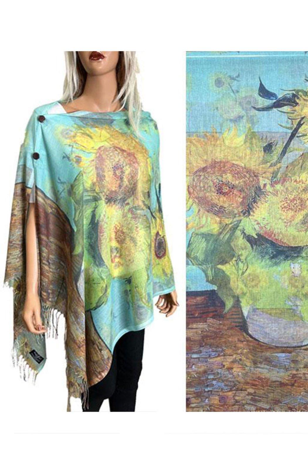 Art Design Cotton Touch Button Shawl Product Image