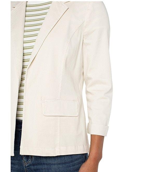 Liverpool Los Angeles Stretch Sateen Notch Lapel Fitted Blazer Product Image