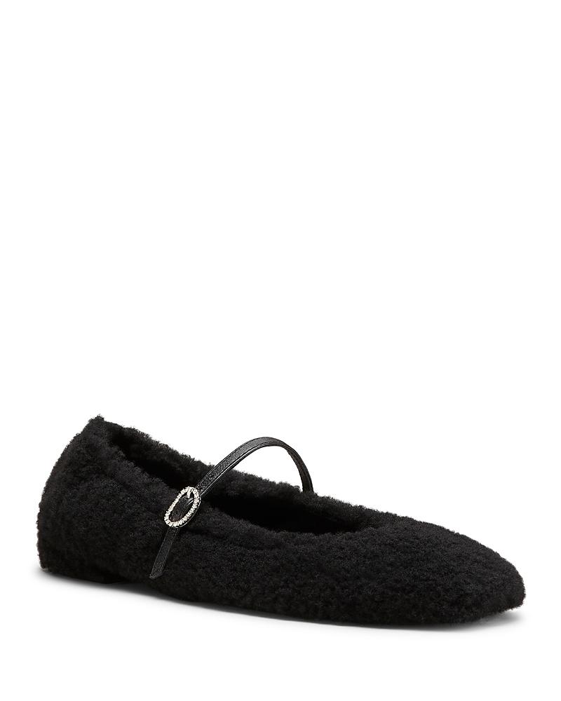 Womens Lennox Shearling Leather Flats Product Image