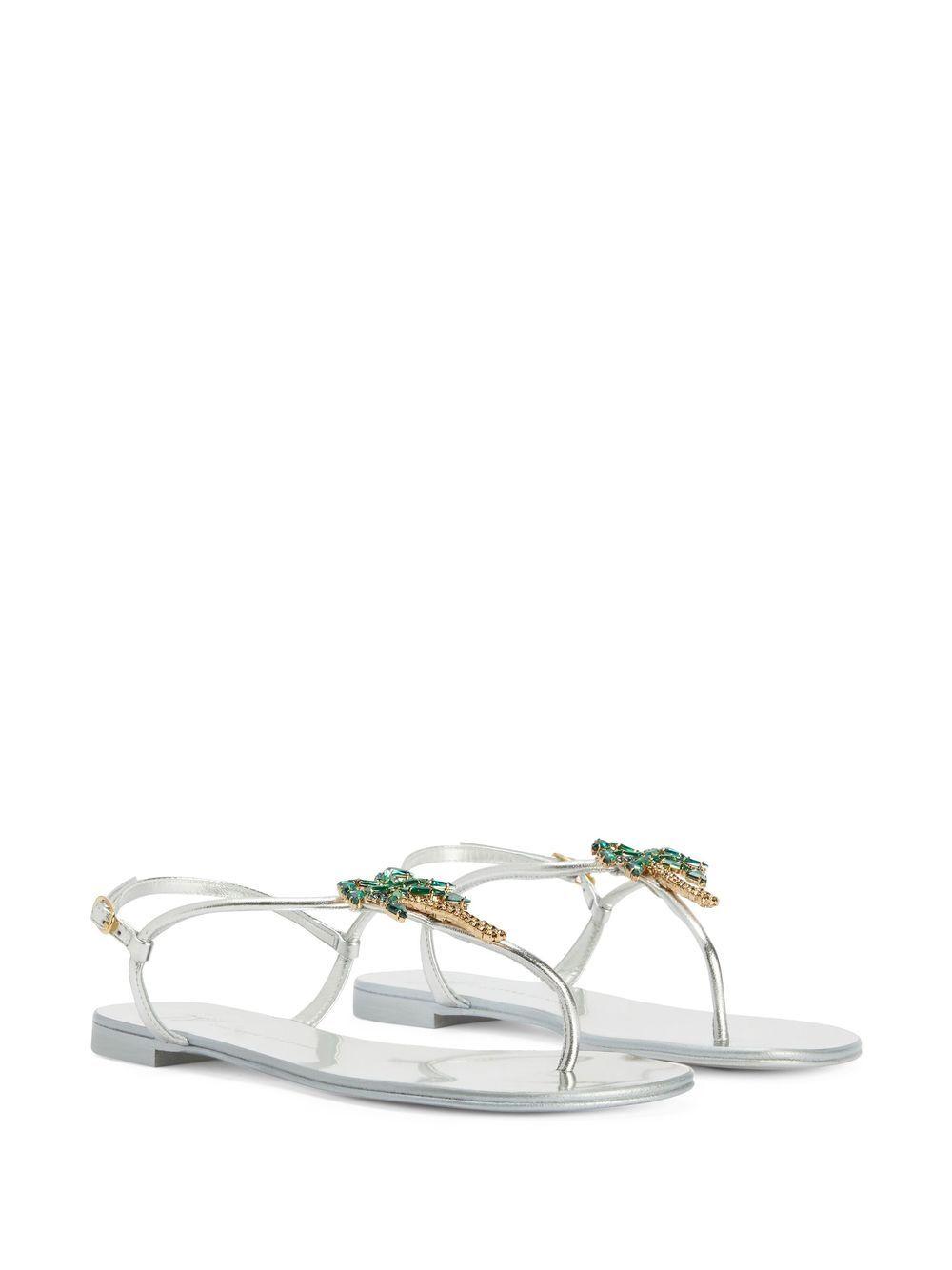 Venice Beach leather flat sandals Product Image